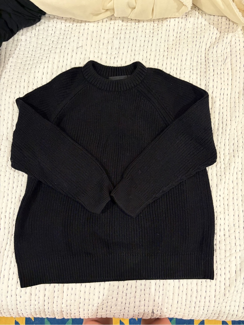 Jenni Kayne Black Crewneck Knit Sweater